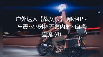 户外达人【战女狼】厕所4P~车震~小树林无套内射~白浆直流 (4)