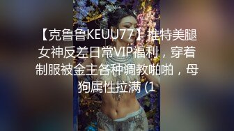 【克鲁鲁KEUU77】推特美腿女神反差日常VIP福利，穿着制服被金主各种调教啪啪，母狗属性拉满 (1