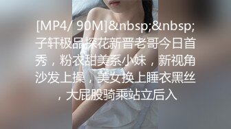 [MP4/ 90M]&nbsp;&nbsp;子轩极品探花新晋老哥今日首秀，粉衣甜美系小妹，新视角沙发上操，美女换上睡衣黑丝，大屁股骑乘站立后入