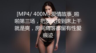 [MP4/ 400M] 爱情故事_啪啪第三场，把女人按到床上干就是爽，房间角落都留有性爱痕迹