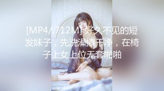 [MP4/ 712M] 好久不见的短发妹子，先洗澡擦干净，在椅子上女上位无套啪啪