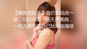 【乘务员妹妹】高价密码房一场，G奶00后，纯天然美胸，一根大黑牛把自己玩得抽搐喷浆 (1)