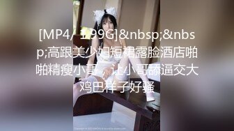 [MP4/ 1.99G]&nbsp;&nbsp;高跟美少妇短裙露脸酒店啪啪精瘦小哥，让小哥舔逼交大鸡巴样子好骚