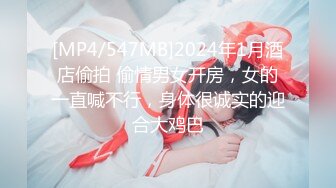 [MP4/547MB]2024年1月酒店偷拍 偷情男女开房，女的一直喊不行，身体很诚实的迎合大鸡巴